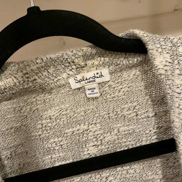 Splendid | Grey Knit Vest Cardigan - Picture 6 of 7